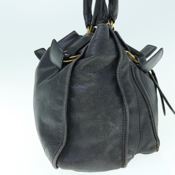 Chloe Shoulder Bag Leather Black fm3114