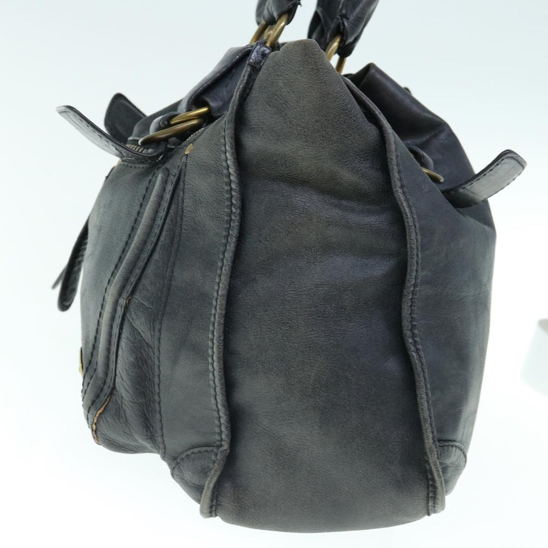 Chloe Shoulder Bag Leather Black fm3114