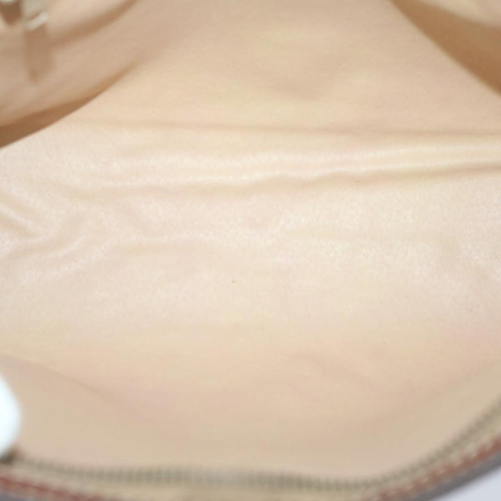 Celine Macadam Canvas Clutch Bag PVC 2Set Brown Auth fm3156