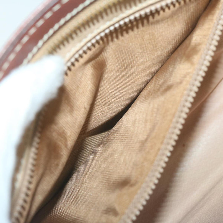 Celine Macadam Canvas Clutch Bag PVC 2Set Brown Auth fm3156