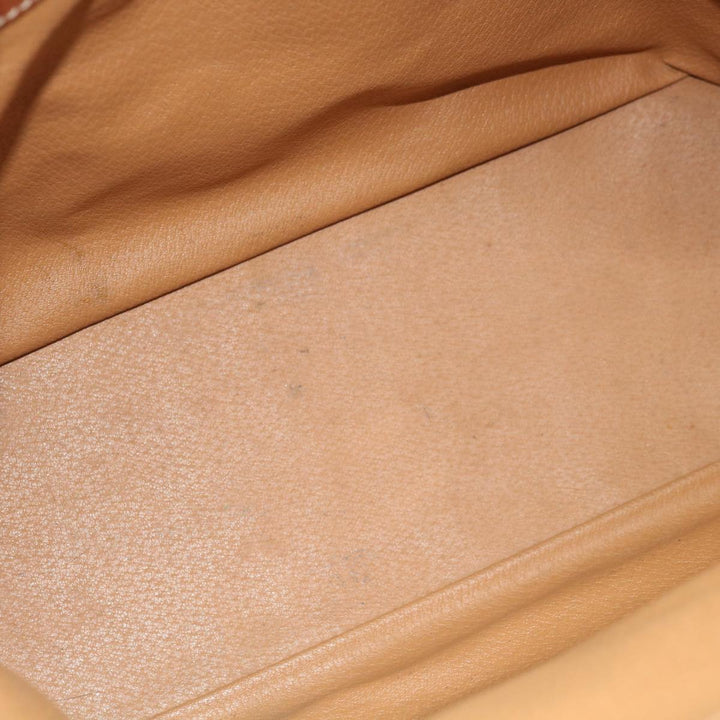Celine Macadam Canvas Hand Bag PVC Brown Auth fm3172