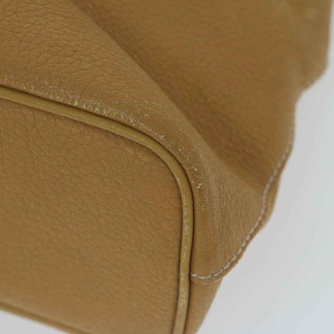 BurberrySs Tote Bag Leather Beige Auth fm3177