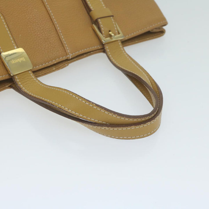 BurberrySs Tote Bag Leather Beige Auth fm3177