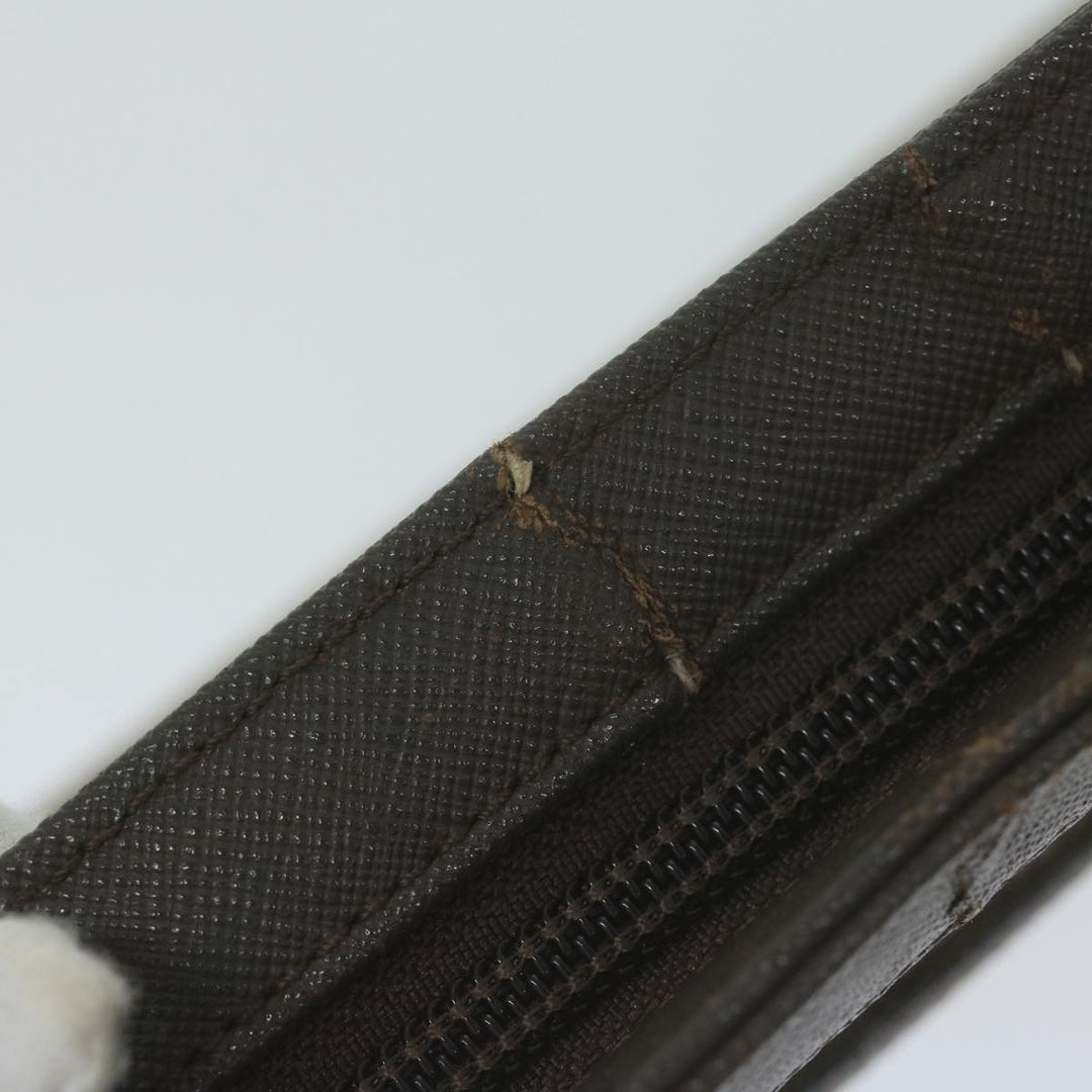 BurberrySs Nova Check Clutch Bag Canvas Brown Auth fm3178