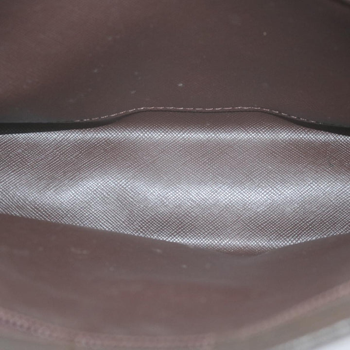 BurberrySs Nova Check Clutch Bag Canvas Brown Auth fm3178