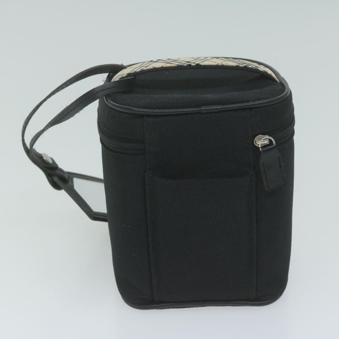 Burberry s Cosmetic Clutch Bag Leather 2Set Black Brown Auth fm3179