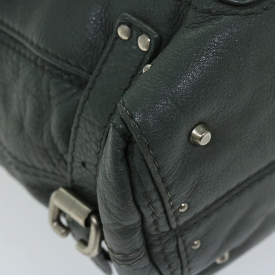 Chloe Paddington Shoulder Bag Leather Gray 03 06 53 fm3248