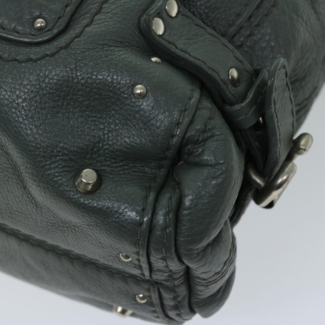 Chloe Paddington Shoulder Bag Leather Gray 03 06 53 fm3248