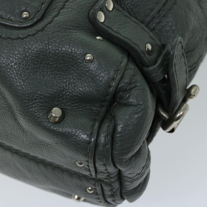Chloe Paddington Shoulder Bag Leather Gray 03 06 53 fm3248