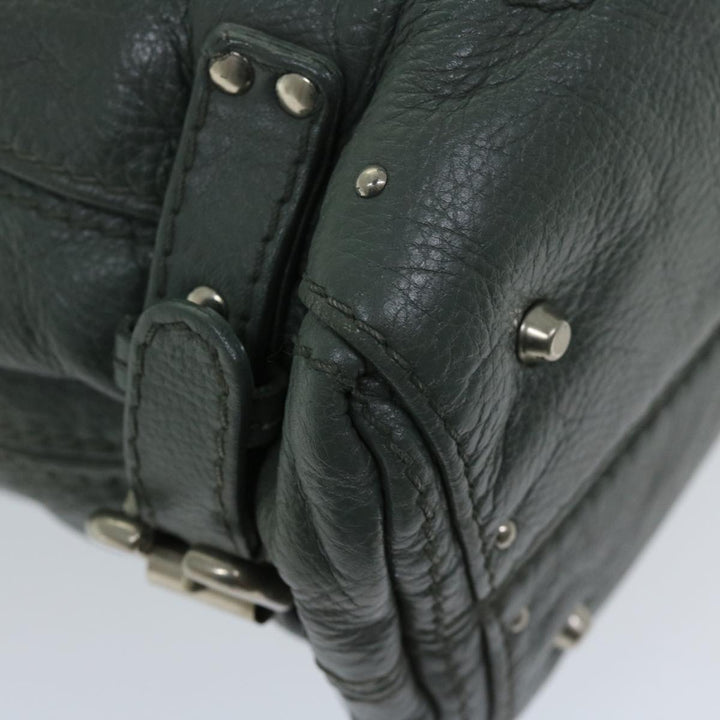 Chloe Paddington Shoulder Bag Leather Gray 03 06 53 fm3248