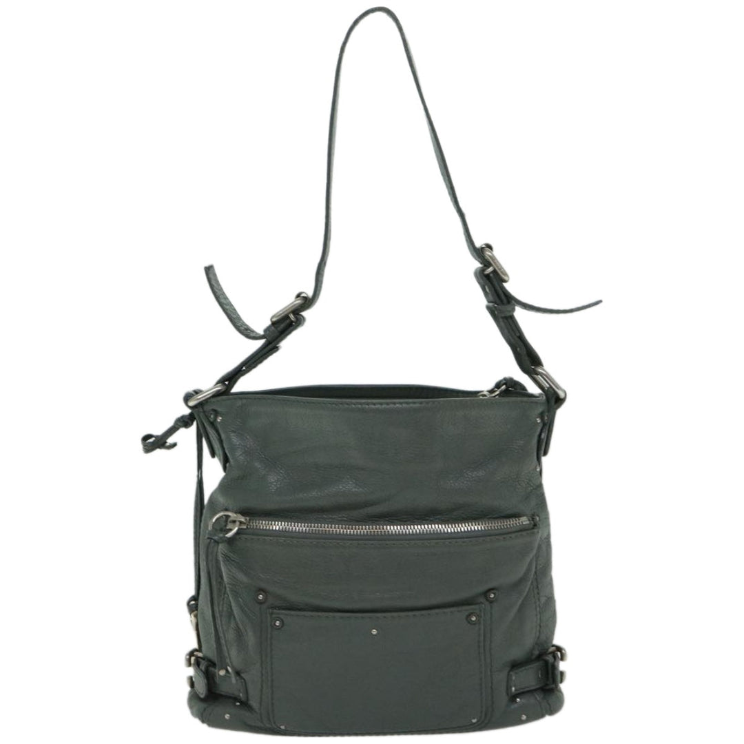 Chloe Paddington Shoulder Bag Leather Gray 03 06 53 fm3248