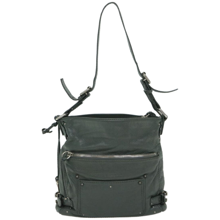 Chloe Paddington Shoulder Bag Leather Gray 03 06 53 fm3248