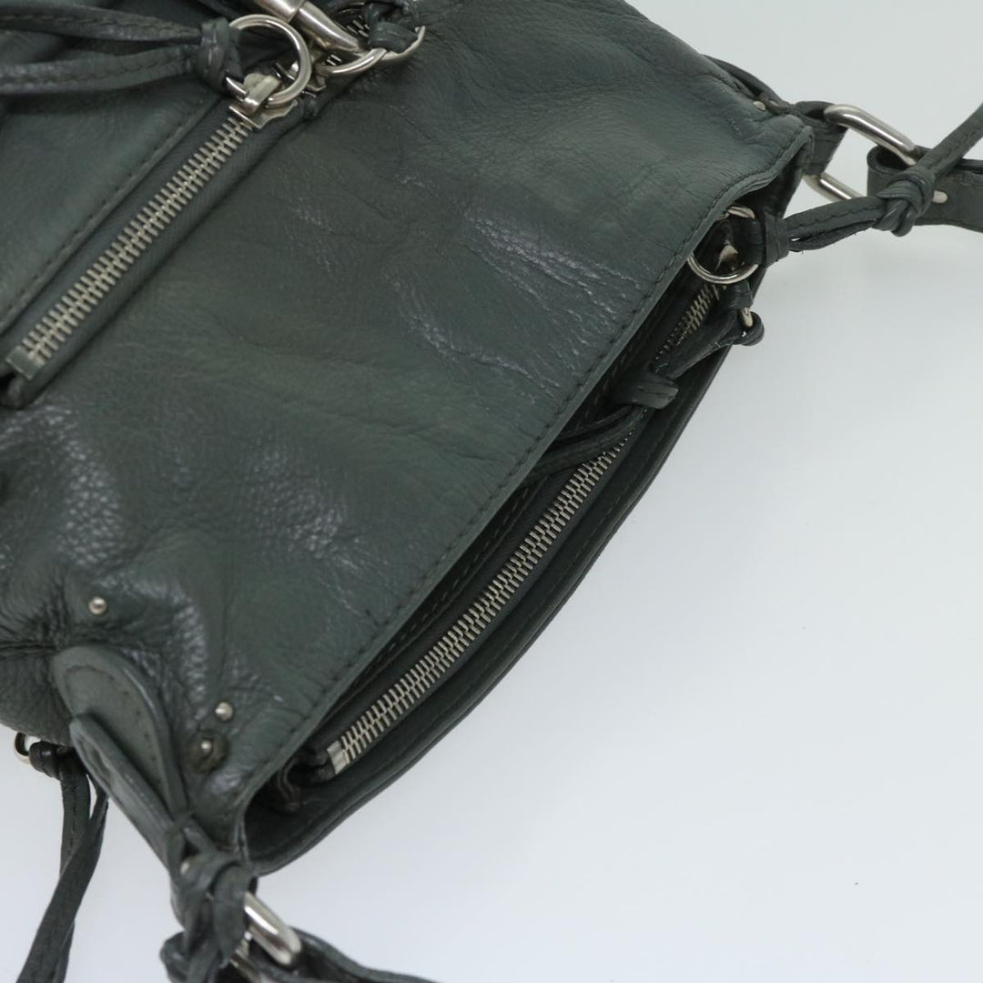 Chloe Paddington Shoulder Bag Leather Gray 03 06 53 fm3248
