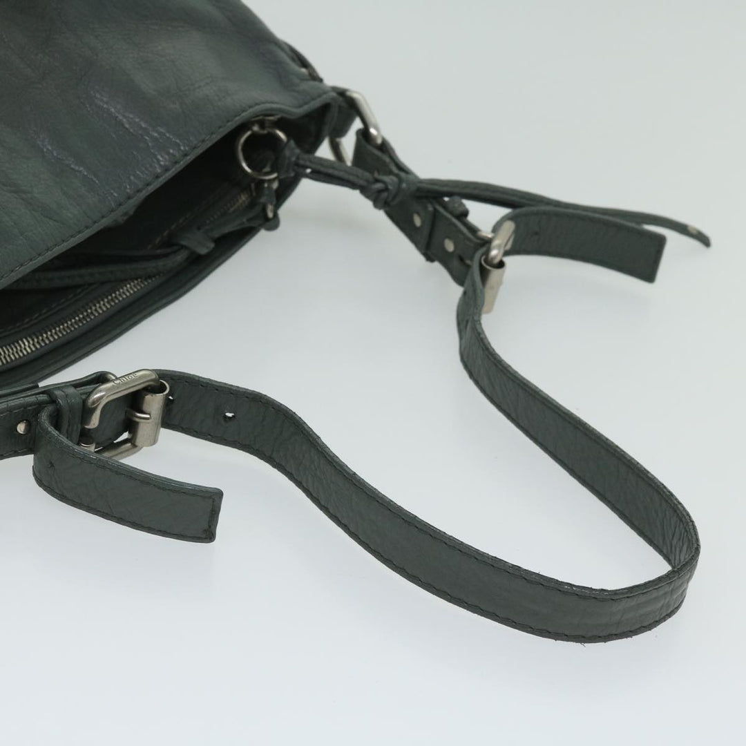 Chloe Paddington Shoulder Bag Leather Gray 03 06 53 fm3248
