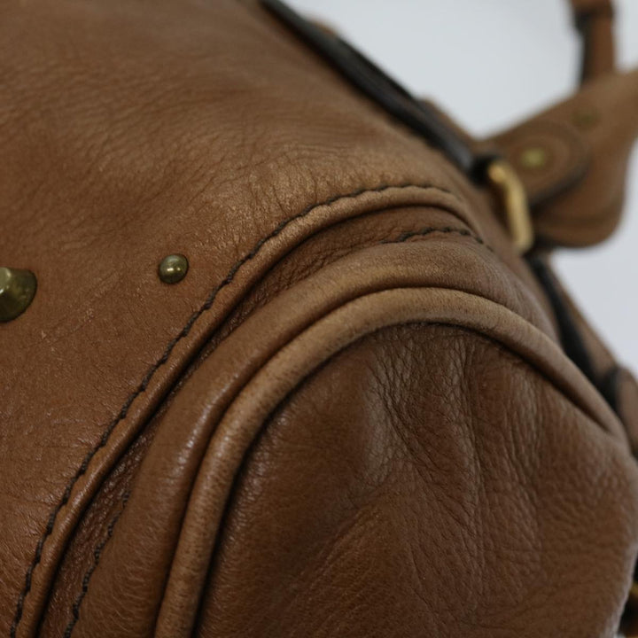 Chloe Paddington Shoulder Bag Leather Brown fm3277