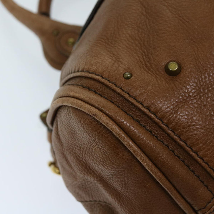 Chloe Paddington Shoulder Bag Leather Brown fm3277