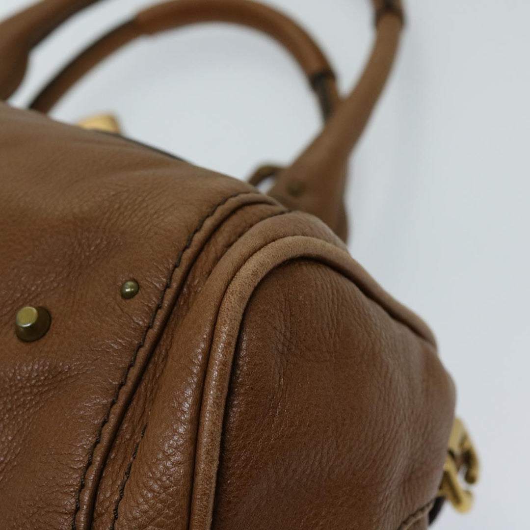 Chloe Paddington Shoulder Bag Leather Brown fm3277
