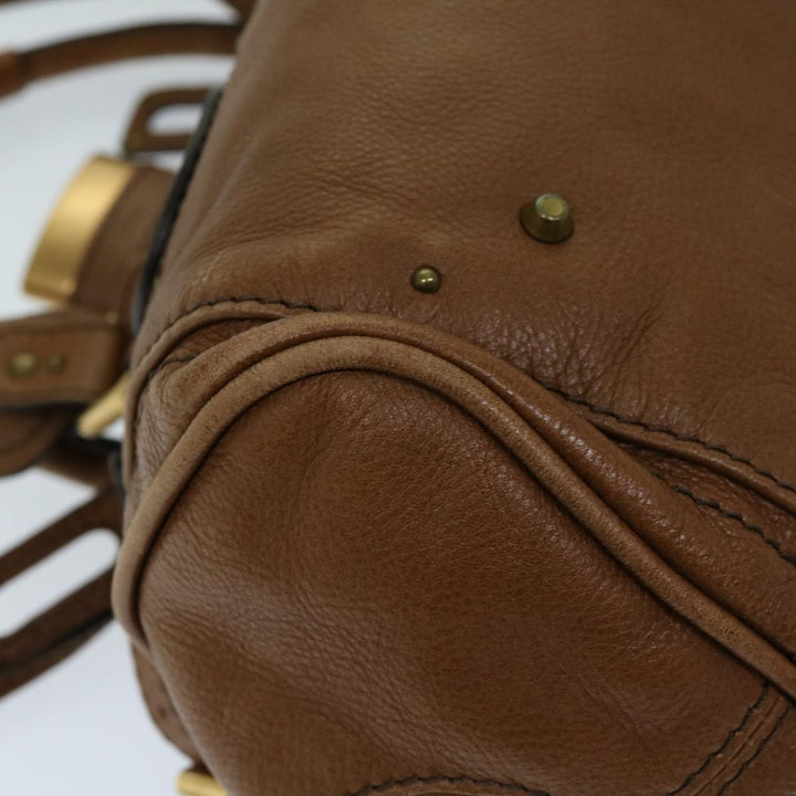 Chloe Paddington Shoulder Bag Leather Brown fm3277