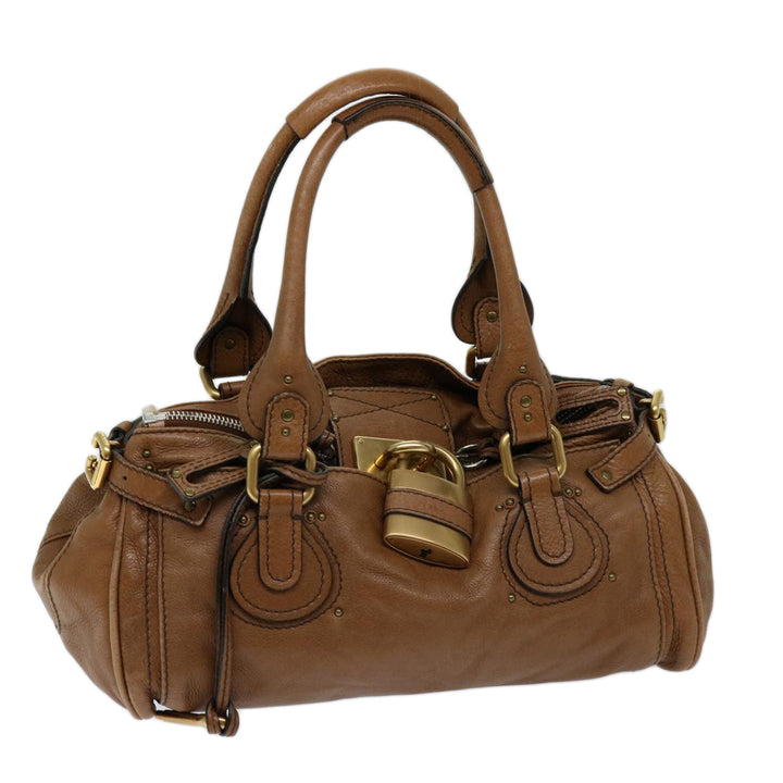 Chloe Paddington Shoulder Bag Leather Brown fm3277