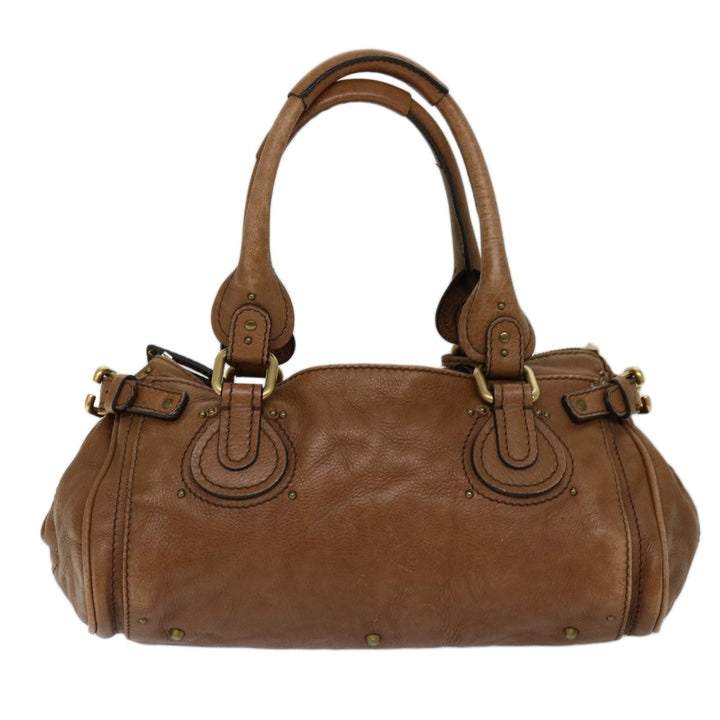 Chloe Paddington Shoulder Bag Leather Brown fm3277