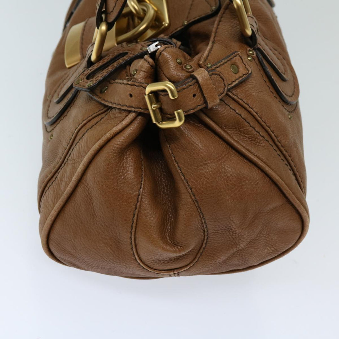 Chloe Paddington Shoulder Bag Leather Brown fm3277