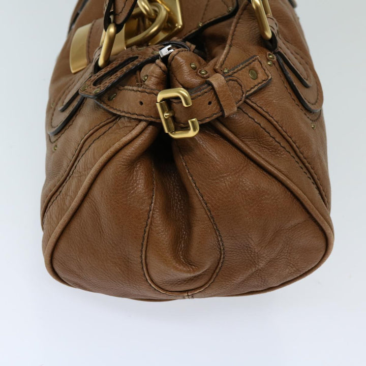 Chloe Paddington Shoulder Bag Leather Brown fm3277