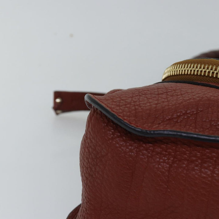 Chloe Mercy Shoulder Bag Leather 2way Brown fm3462