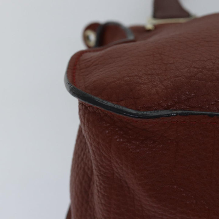 Chloe Mercy Shoulder Bag Leather 2way Brown fm3462