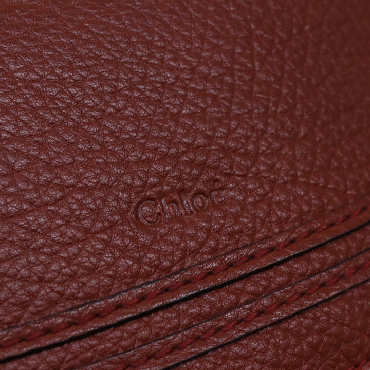 Chloe Mercy Shoulder Bag Leather 2way Brown fm3462