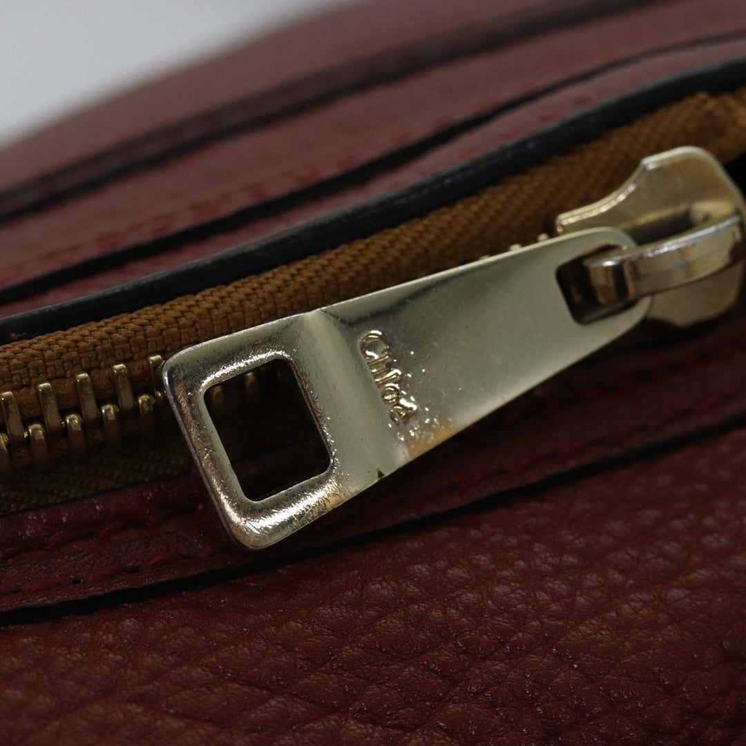 Chloe Mercy Shoulder Bag Leather 2way Brown fm3462