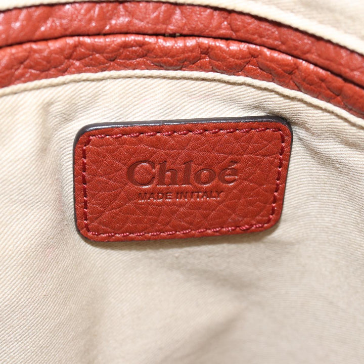 Chloe Mercy Shoulder Bag Leather 2way Brown fm3462