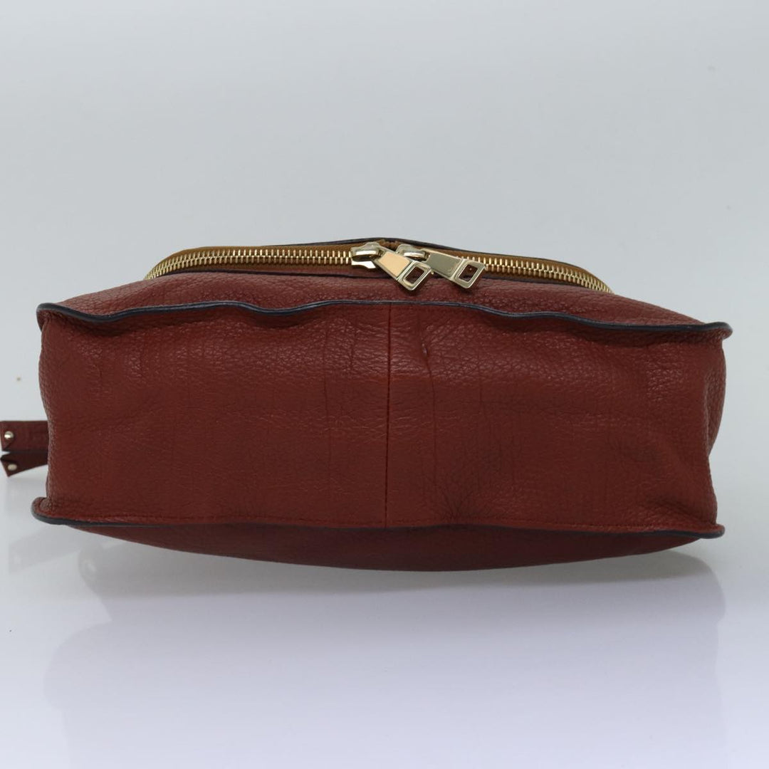 Chloe Mercy Shoulder Bag Leather 2way Brown fm3462