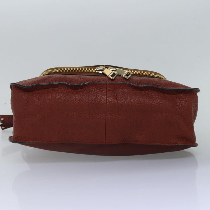 Chloe Mercy Shoulder Bag Leather 2way Brown fm3462