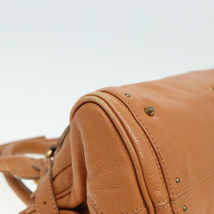 Chloe Paddington Hand Bag Leather Brown fm3527
