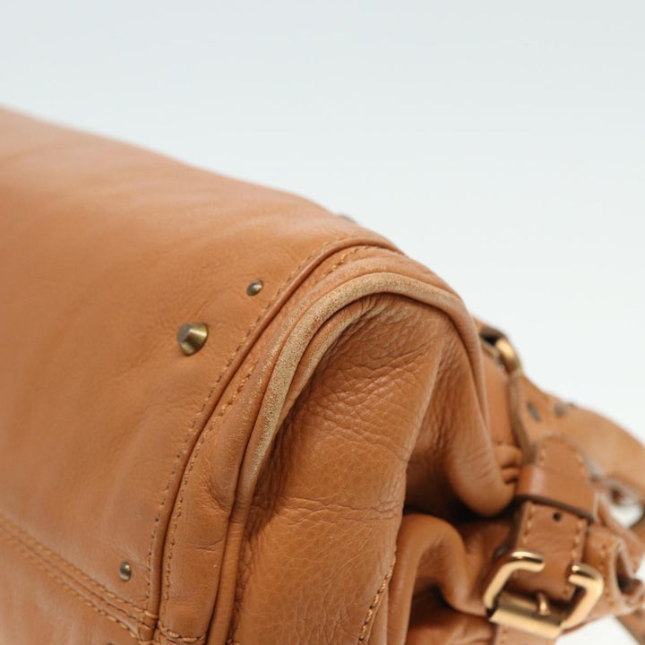 Chloe Paddington Hand Bag Leather Brown fm3527