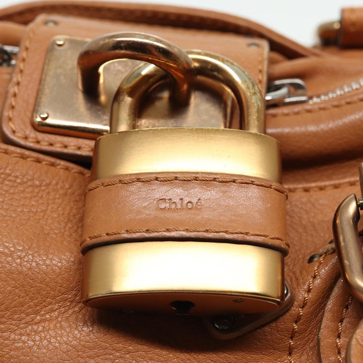 Chloe Paddington Hand Bag Leather Brown fm3527
