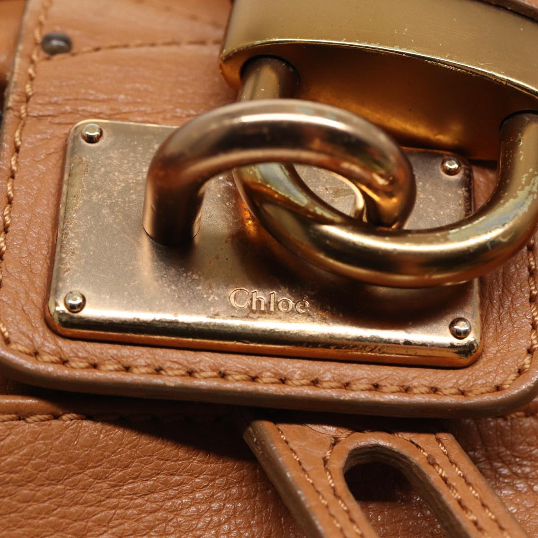 Chloe Paddington Hand Bag Leather Brown fm3527