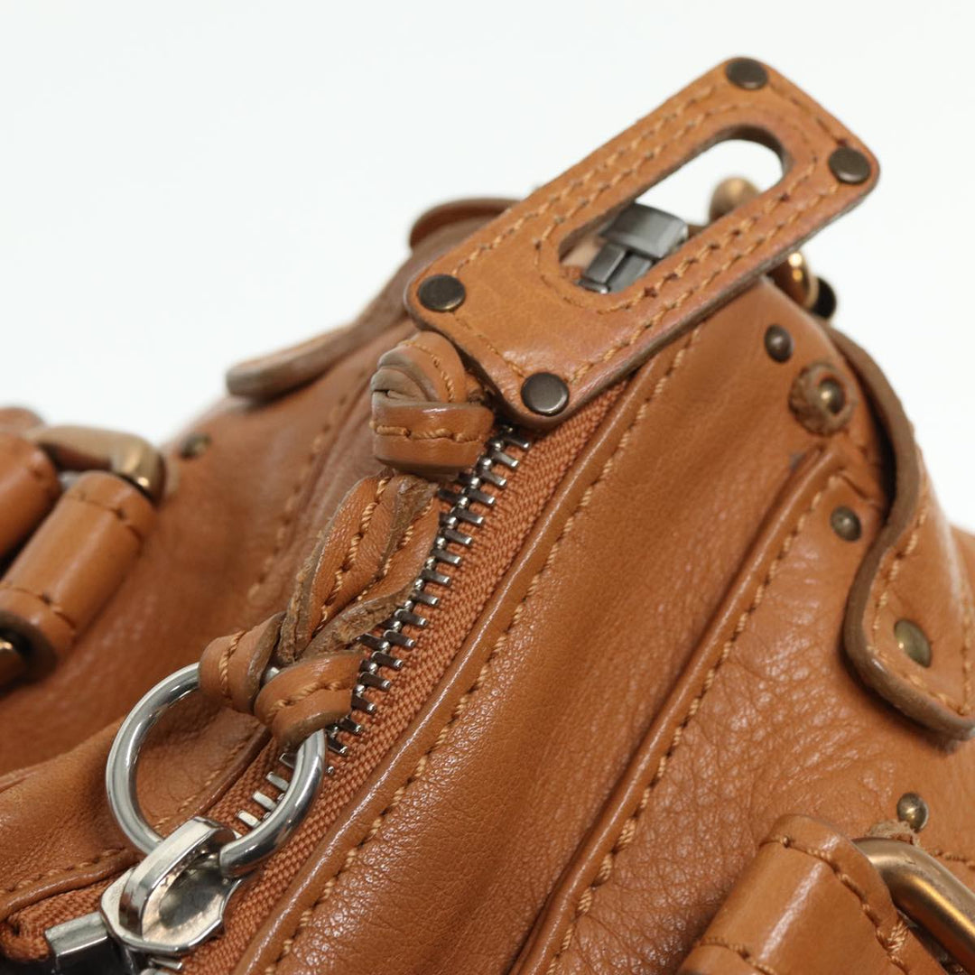 Chloe Paddington Hand Bag Leather Brown fm3527