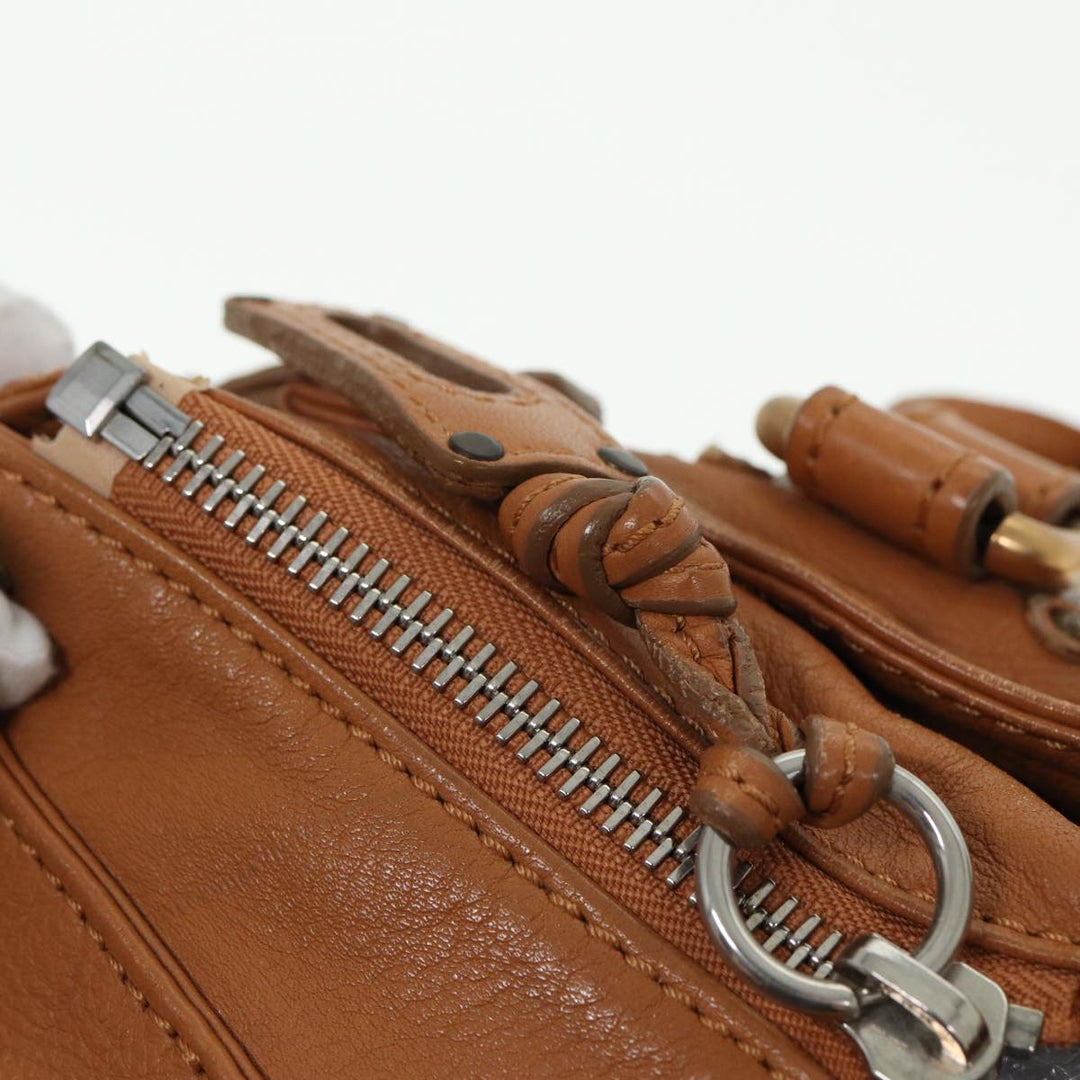 Chloe Paddington Hand Bag Leather Brown fm3527