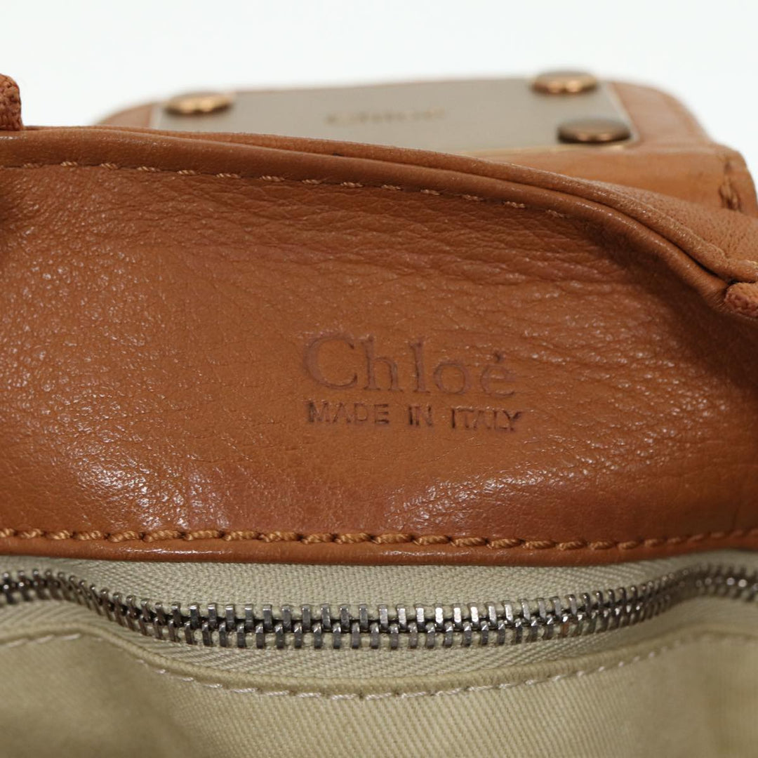 Chloe Paddington Hand Bag Leather Brown fm3527
