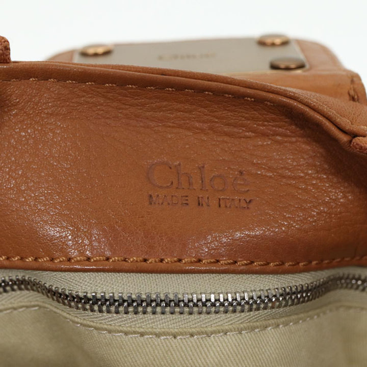 Chloe Paddington Hand Bag Leather Brown fm3527