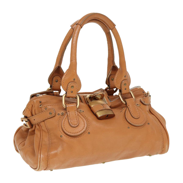 Chloe Paddington Hand Bag Leather Brown fm3527