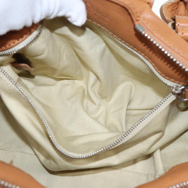 Chloe Paddington Hand Bag Leather Brown fm3527