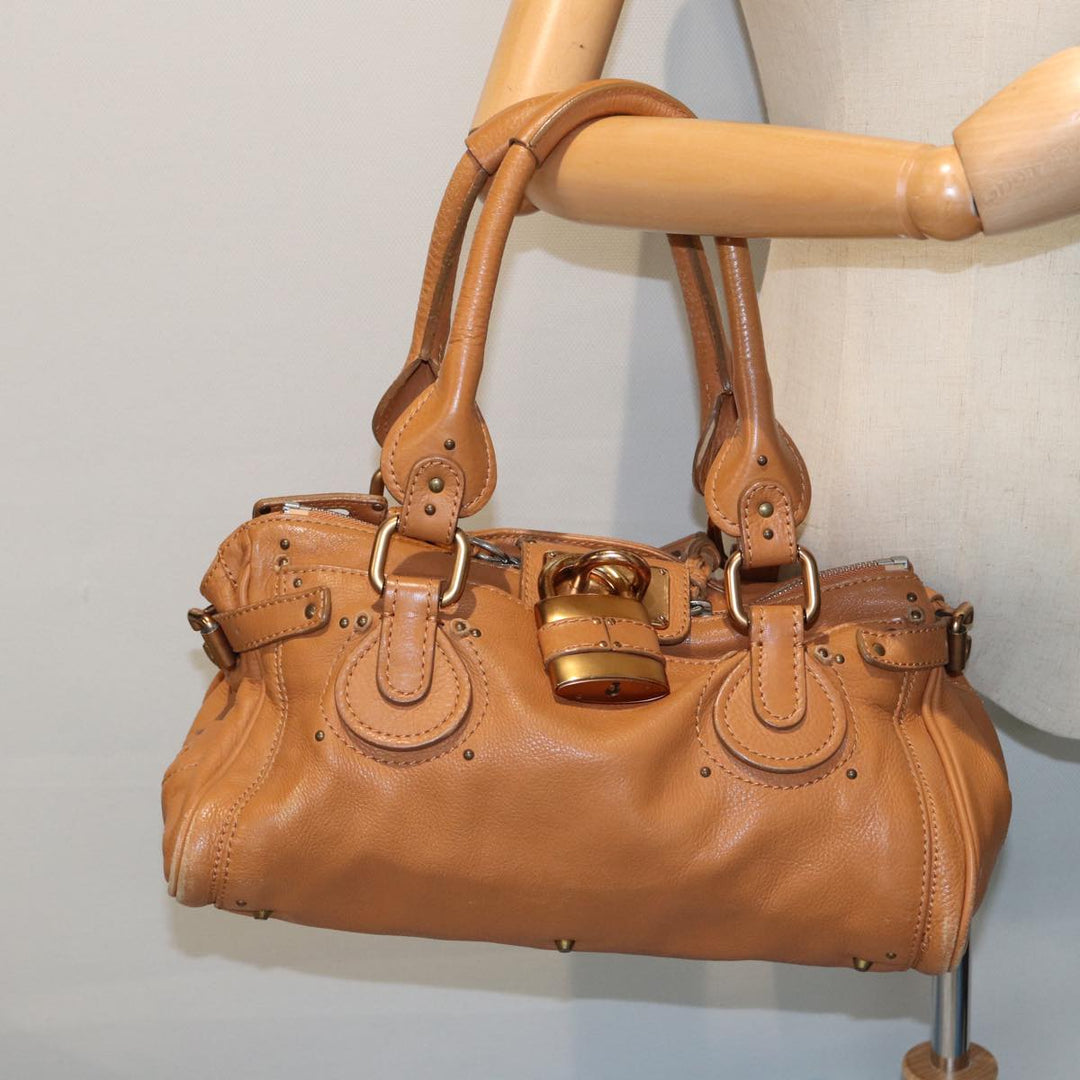 Chloe Paddington Hand Bag Leather Brown fm3527