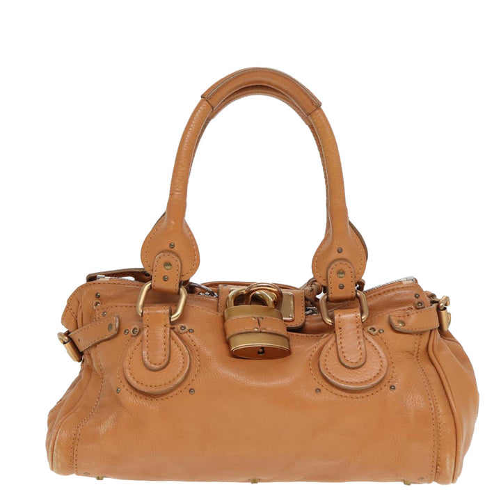 Chloe Paddington Hand Bag Leather Brown fm3527