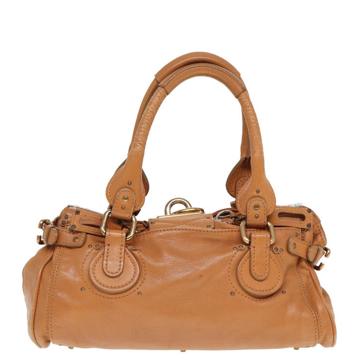 Chloe Paddington Hand Bag Leather Brown fm3527