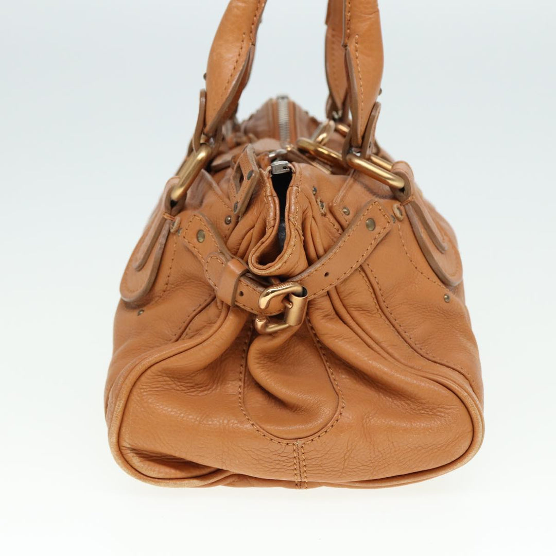 Chloe Paddington Hand Bag Leather Brown fm3527