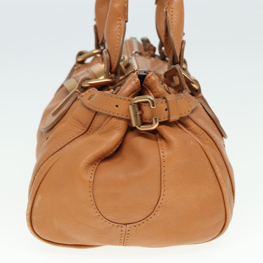 Chloe Paddington Hand Bag Leather Brown fm3527