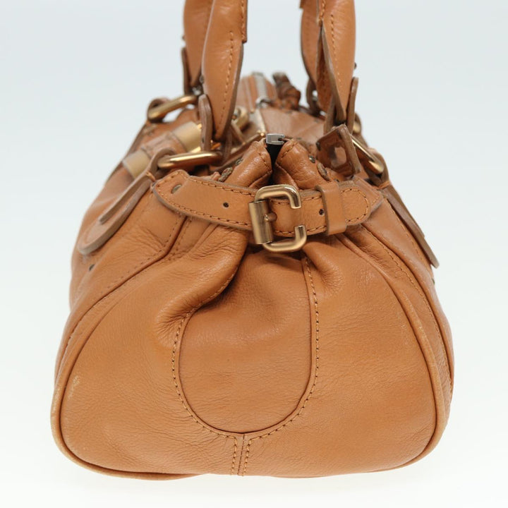 Chloe Paddington Hand Bag Leather Brown fm3527