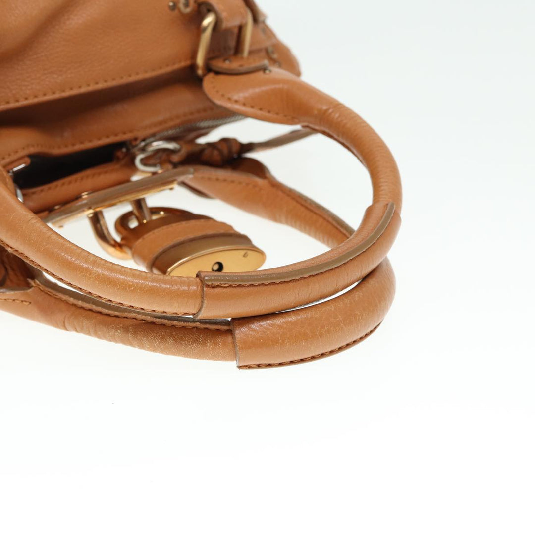 Chloe Paddington Hand Bag Leather Brown fm3527